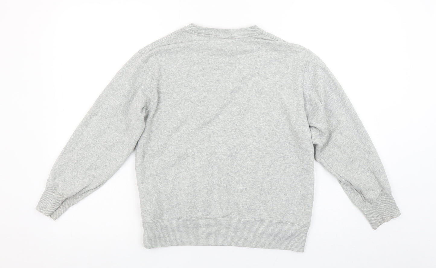 Uniqlo Girls Grey ‘I Donut Care’ Graphic Pullover Sweatshirt 9-10 Years