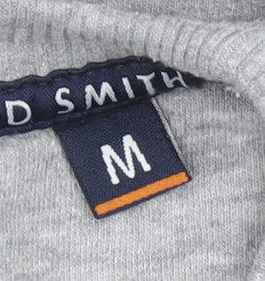 Ted Smith Men's Grey Pullover Sweatshirt M Crew Neck Classic Logo