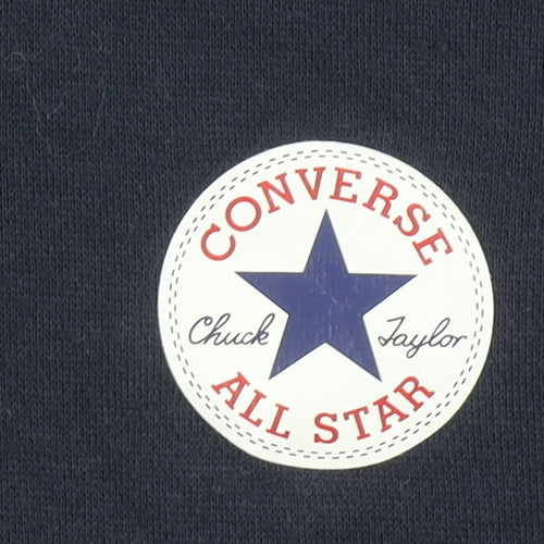Converse Boys Blue Full Zip Hoodie XL 13-15 Years Cotton Blend All Star
