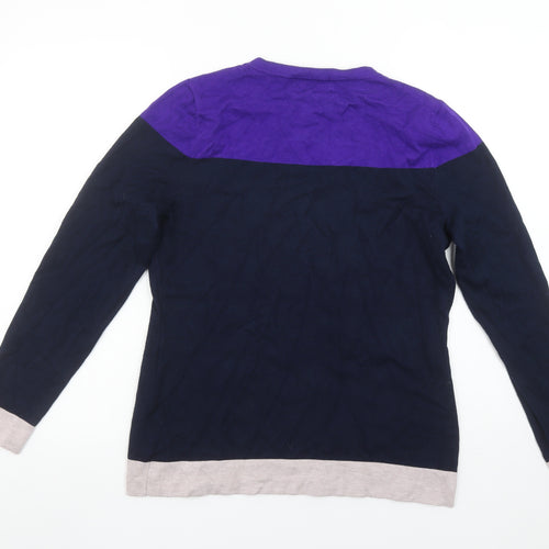 Gallery Women’s Multicoloured Crew Neck Knit Pullover Jumper Size M