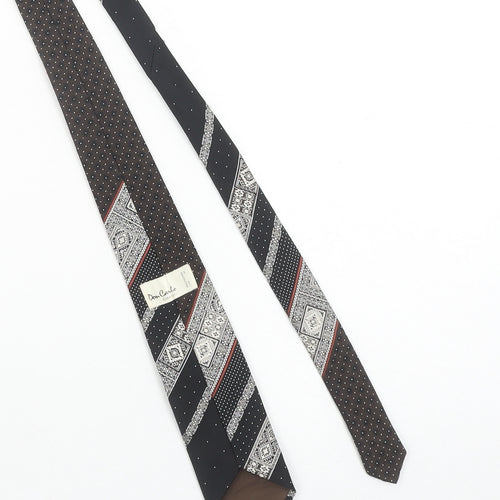 Don Carlo Creation Men's Black Geometric Polyester Tie 176