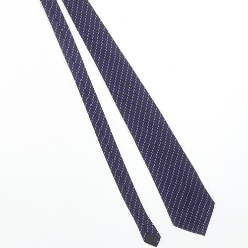 Zantos Men's Purple Geometric Slim Woven Tie One Size