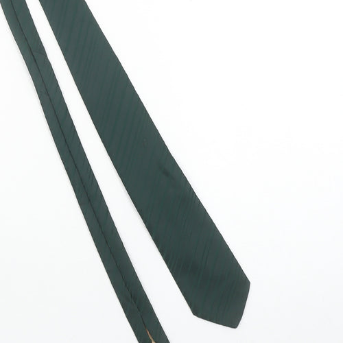 Hepworths Green Slim Striped Woven Polyester Men's Tie