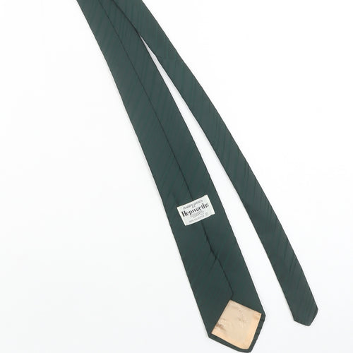Hepworths Green Slim Striped Woven Polyester Men's Tie