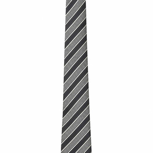 Charleston The Rocks Men's Black Striped Slim Silk Tie One Size