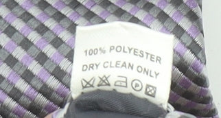 Wolsey Men's Grey Geometric Woven Slim Tie – One Size Polyester