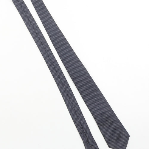 Paul Costelloe Men’s Blue Geometric Silk Slim Tie