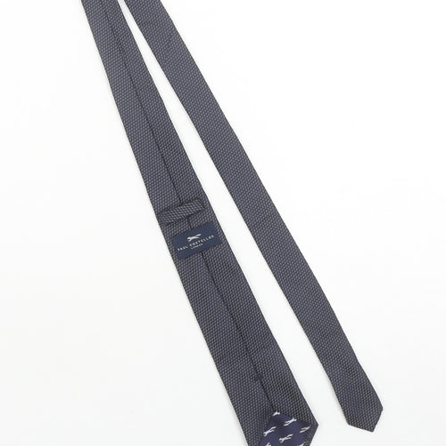 Paul Costelloe Men’s Blue Geometric Silk Slim Tie