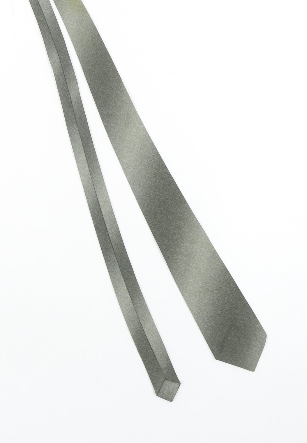 Greenwoods Mens Grey Slim Tie Woven 100% Polyester Made in Britain