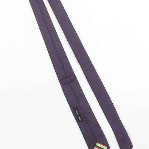 ONESIX5IVE Men's Purple Slim Tie Microfibre Designer Style 176
