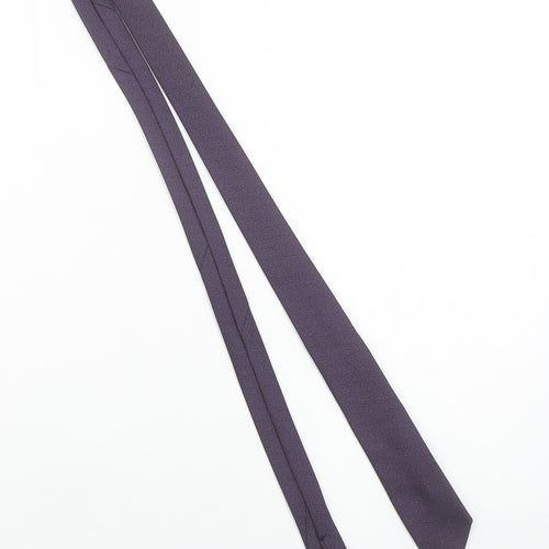 ONESIX5IVE Men's Purple Slim Tie Microfibre Designer Style 176