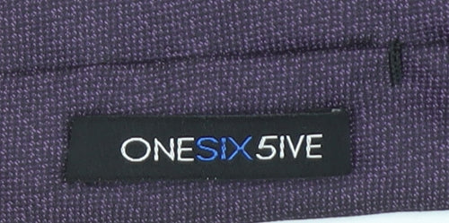 ONESIX5IVE Men's Purple Slim Tie Microfibre Designer Style 176