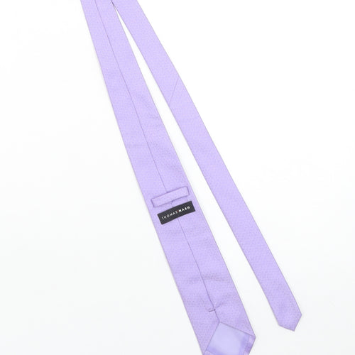 Thomas Nash Men's Purple Pointed Tie 176 Polyester Slim Design