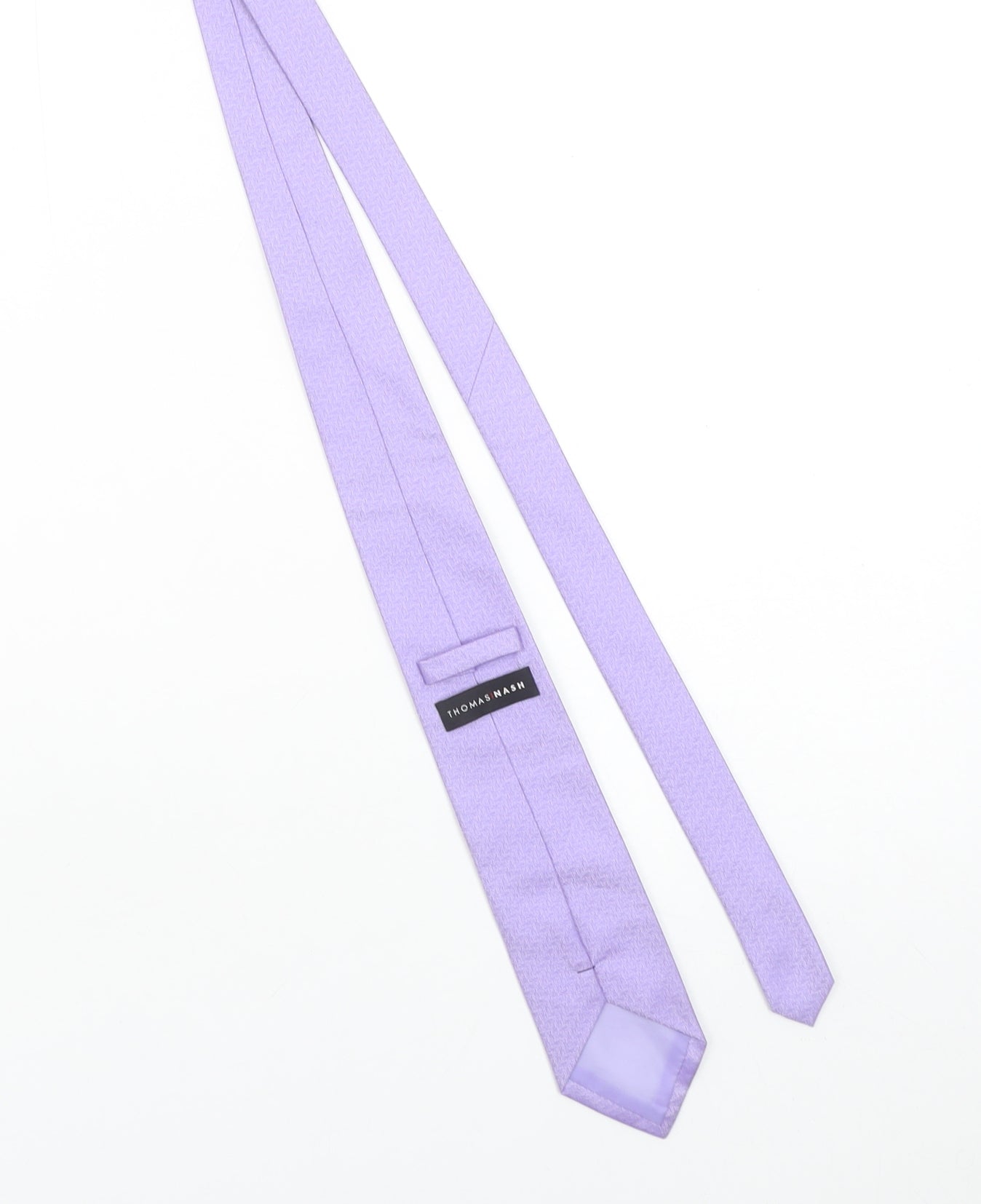 Thomas Nash Men's Purple Pointed Tie 176 Polyester Slim Design