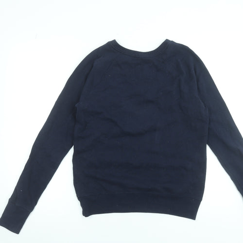 Abercrombie & Fitch Men's Blue Small Crew Neck Pullover Sweatshirt