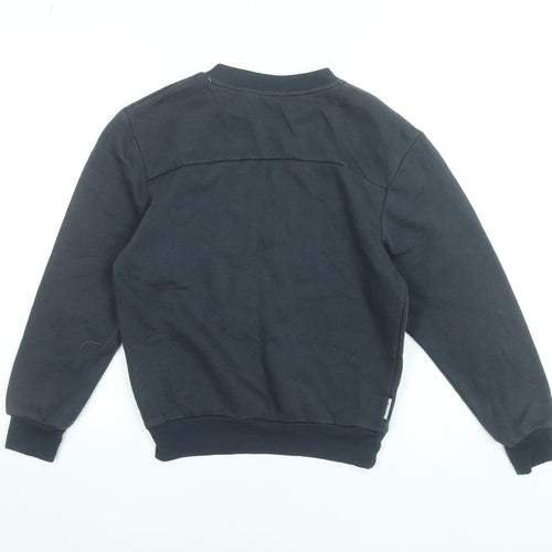 Slazenger Boys Black Crew Neck Pullover Sweatshirt 9-10 Years