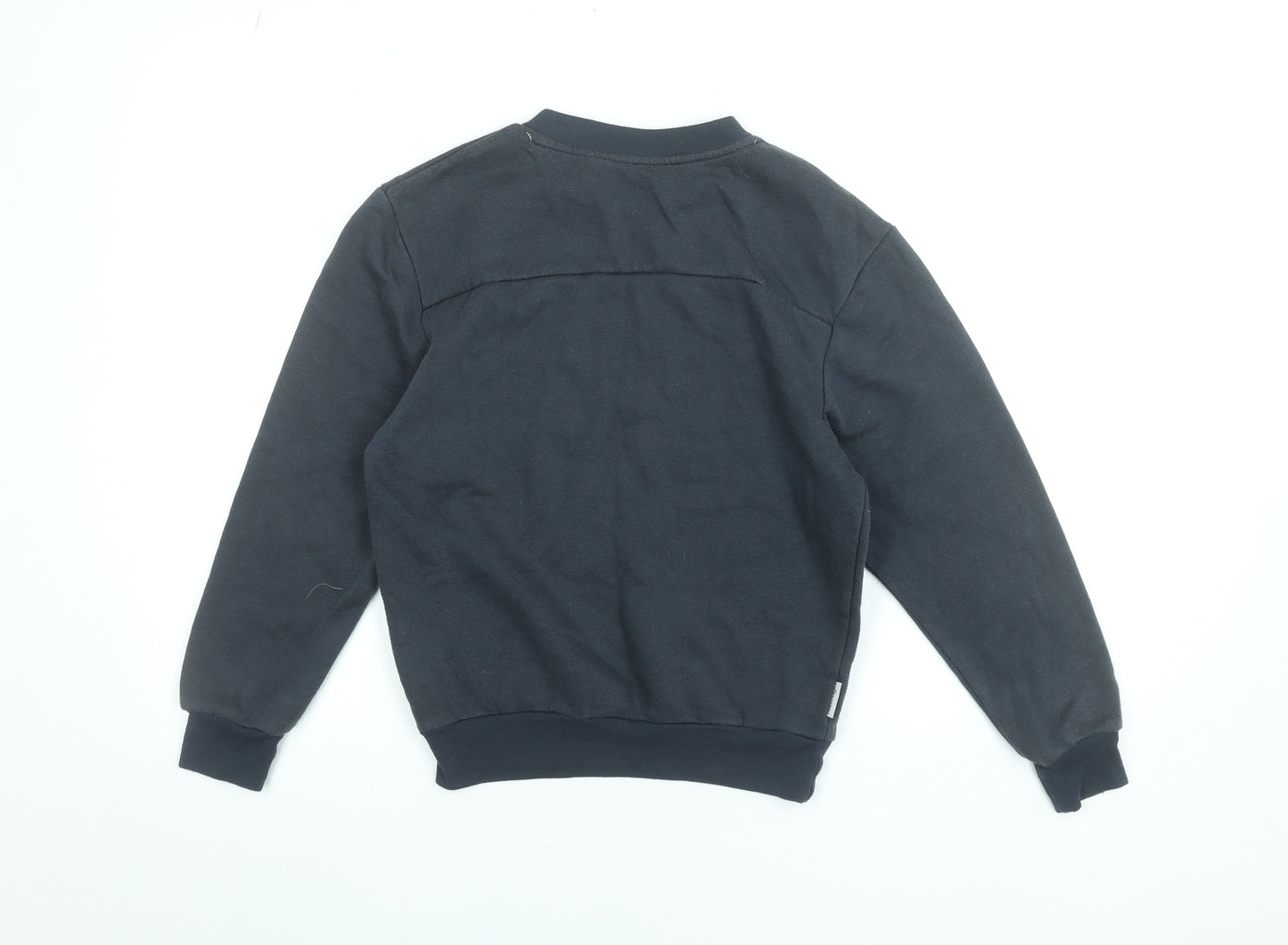 Slazenger Boys Black Crew Neck Pullover Sweatshirt 9-10 Years