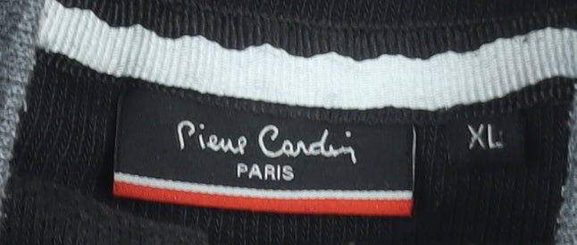 Pierre Cardin Men’s Grey 1/4 Zip High Neck Knit Sweatshirt XL