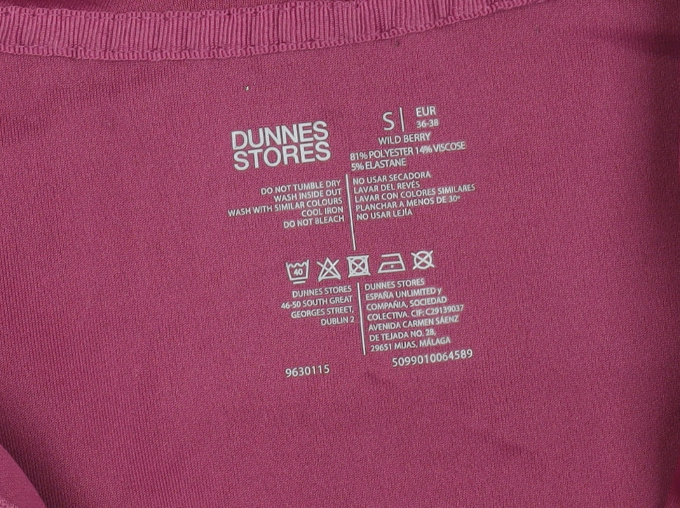 Dunnes Stores Women Wild Berry Full Zip Hoodie Size S