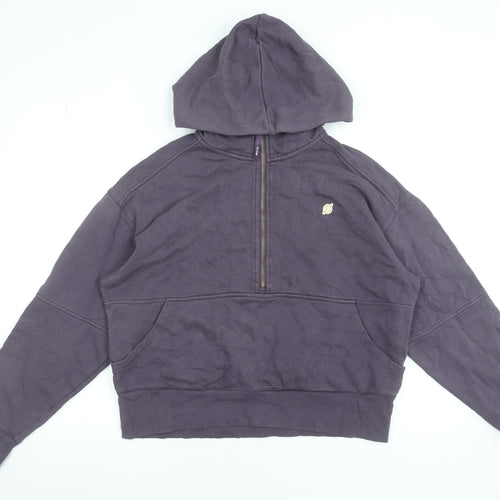 Peloton Women's Purple 1/2 Zip Hoodie Cotton Blend Size M