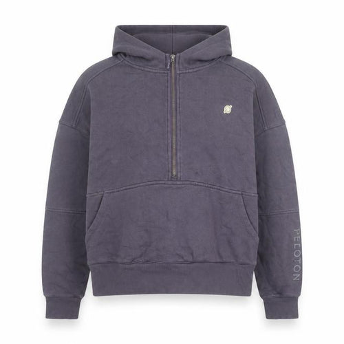 Peloton Women's Purple 1/2 Zip Hoodie Cotton Blend Size M