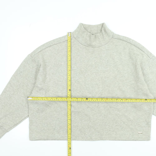 Athlecia Women’s Grey Roll Neck Pullover Sweatshirt Size 16 Relaxed Fit