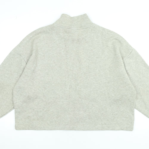 Athlecia Women’s Grey Roll Neck Pullover Sweatshirt Size 16 Relaxed Fit
