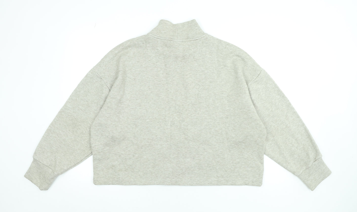 Athlecia Women’s Grey Roll Neck Pullover Sweatshirt Size 16 Relaxed Fit