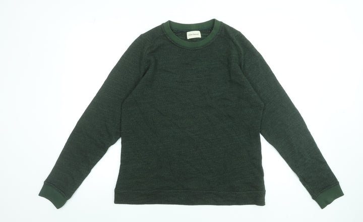 Oliver Spencer Women Green Cotton Viscose Crew Neck Jumper Size M