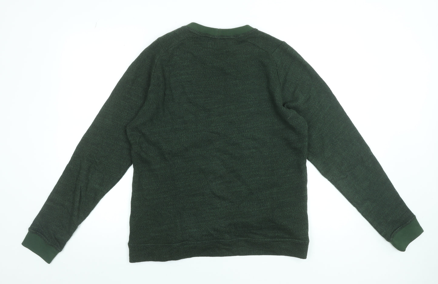 Oliver Spencer Women Green Cotton Viscose Crew Neck Jumper Size M