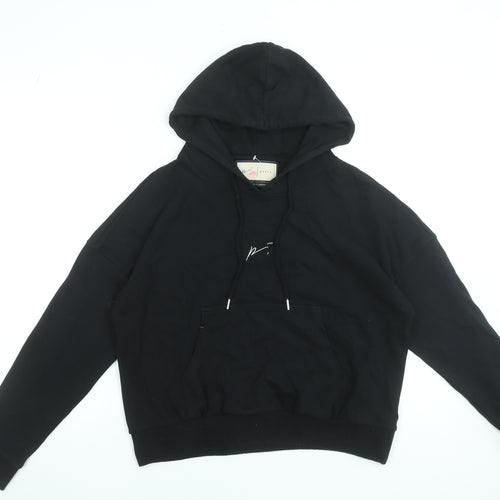 Prévu Women’s Black 100% Cotton Pullover Hoodie Size 6