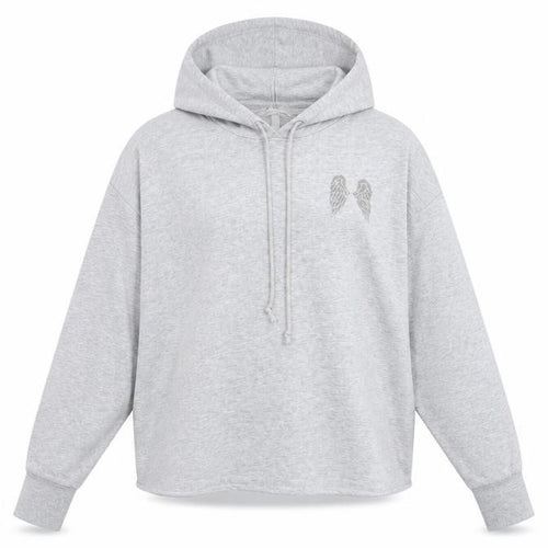 Victoria’s Secret Women’s Grey Sequin Hoodie Size M Pullover Cotton Blend