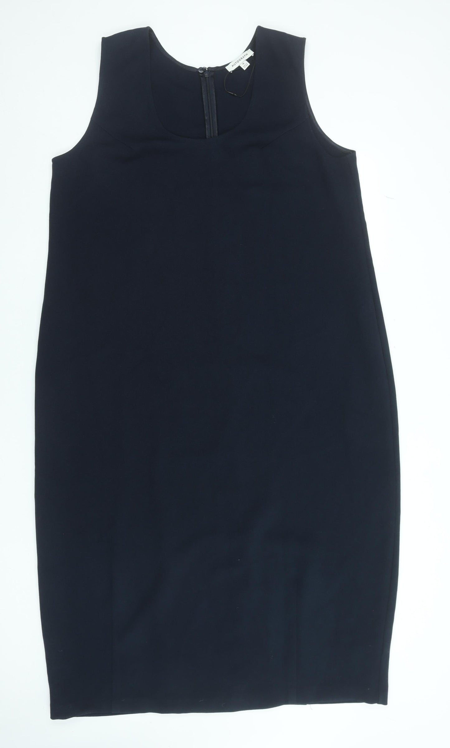 Marks and Spencer Women’s Blue Sheath Dress Size 18 Sleeveless Knee Length