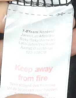 Batman Boys Black Hoodie 7-8 Years Pullover Graphic Print Sweatshirt