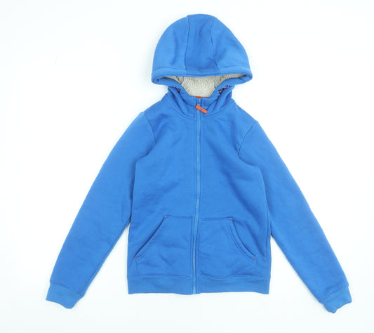 Mountain Warehouse Boys Blue Full Zip Hoodie 9-10 Years Fleece Lined