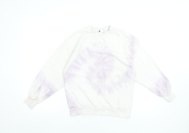 Zara Girls Purple Tie-Dye Pullover Sweatshirt 11-12 Years