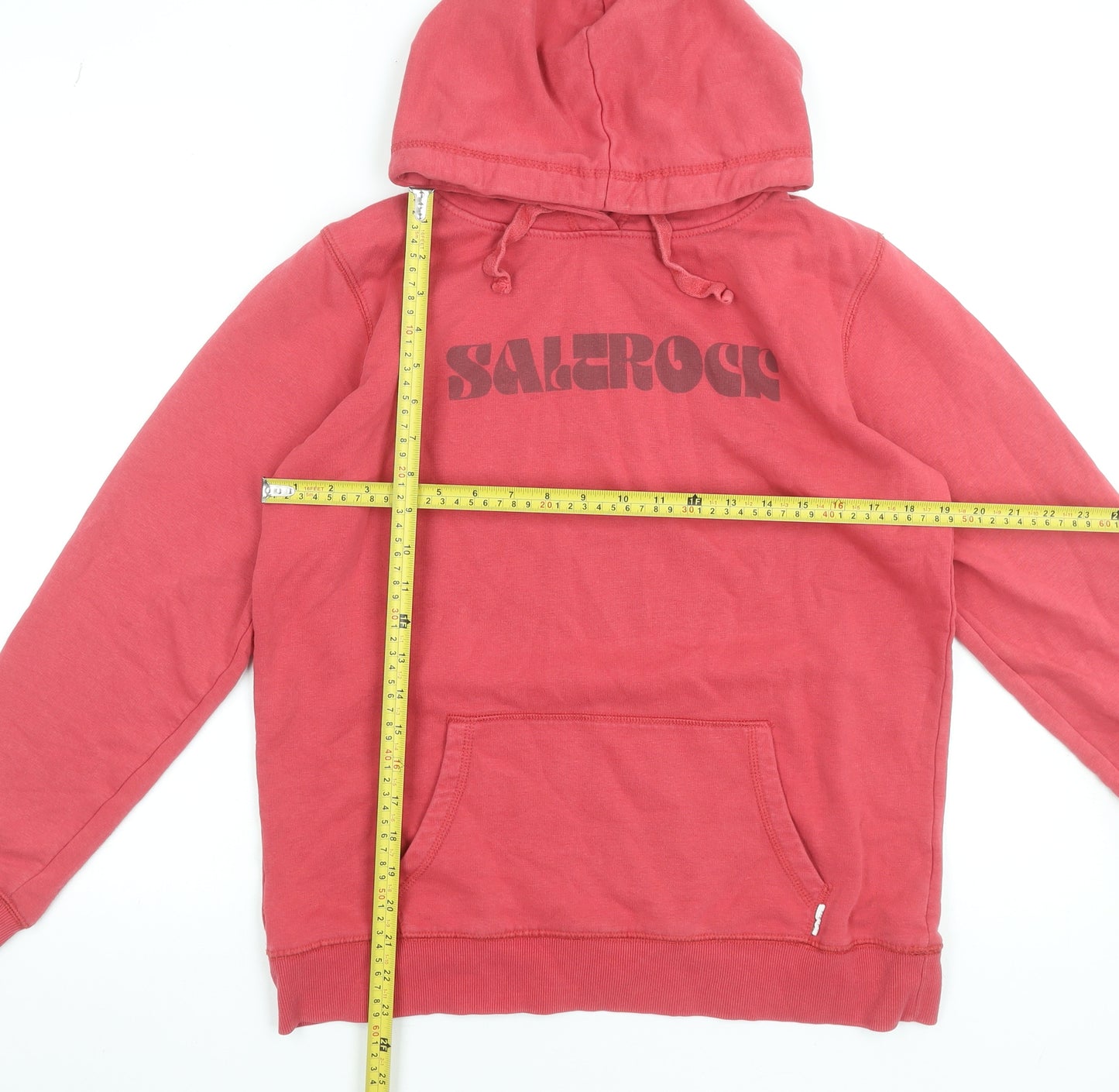 Saltrock Women's Red Pullover Hoodie Size 12 Cotton Blend Casual