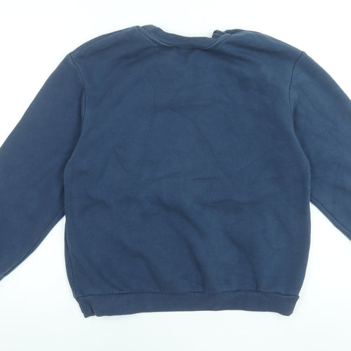 Zara Women's Navy Blue New York Graphic Pullover Sweatshirt Size S
