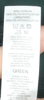 Gallery Women’s Green Floral Chiffon Ruffle Blouse Size 12