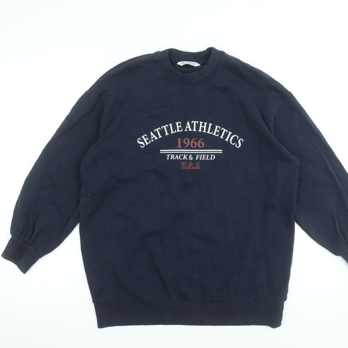 Miss Selfridge Women's Navy Seattle Athletics 1966 Sweatshirt XS