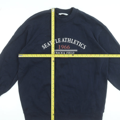 Miss Selfridge Women's Navy Seattle Athletics 1966 Sweatshirt XS