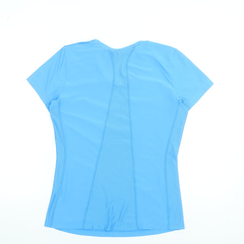 Nike Women's Blue Dri-Fit Scoop Neck Short Sleeve Sports T-Shirt Size M