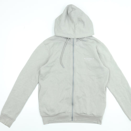 McKenzie Men’s Grey Full Zip Hoodie Size M Regular Fit