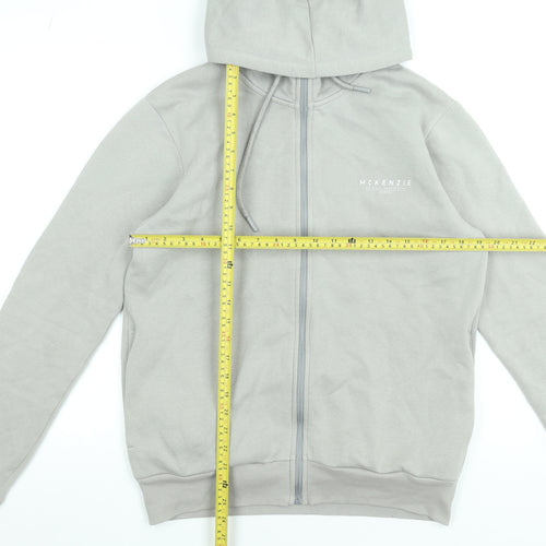 McKenzie Men’s Grey Full Zip Hoodie Size M Regular Fit