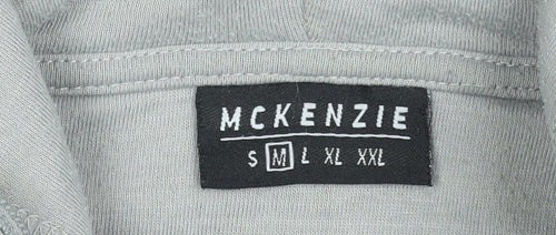 McKenzie Men’s Grey Full Zip Hoodie Size M Regular Fit