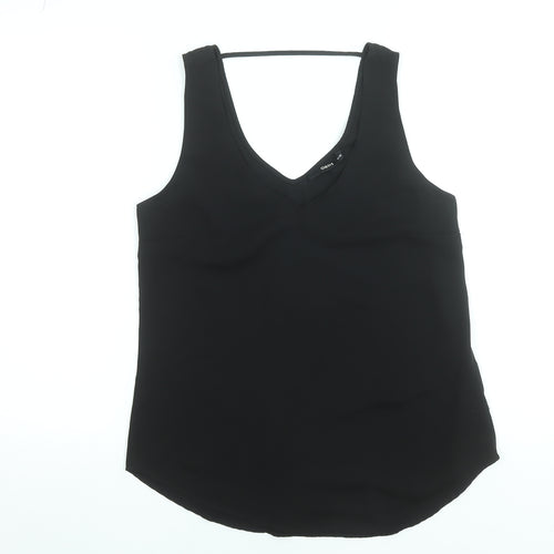 Oasis Women’s Black V-Neck Camisole Tank Top Size 10