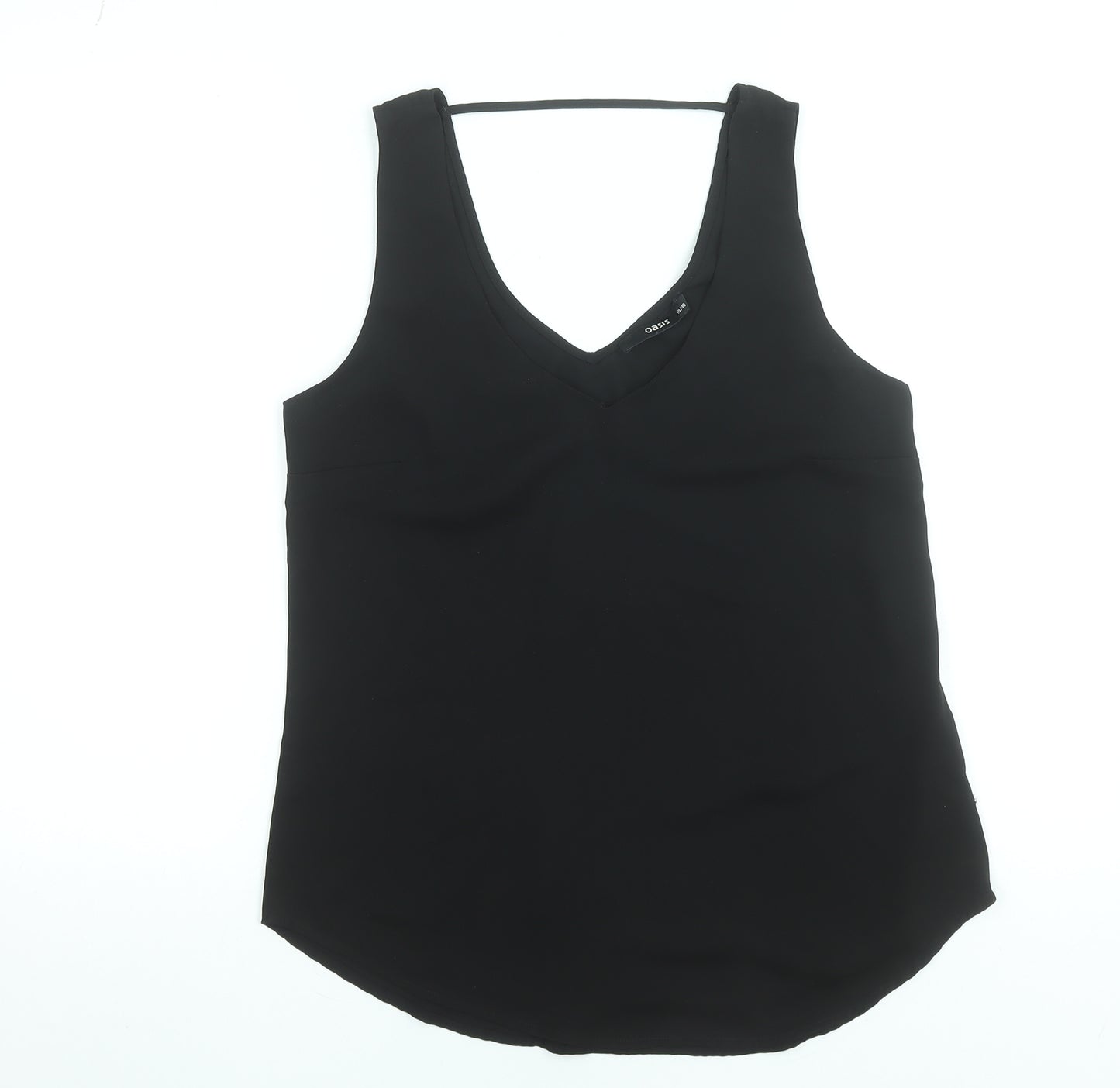 Oasis Women’s Black V-Neck Camisole Tank Top Size 10