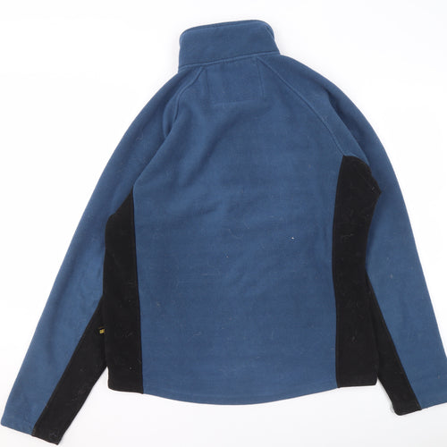CAT Men's Blue Fleece 1/2 Zip Pullover Sweatshirt Size M