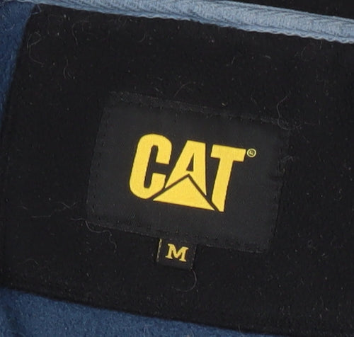 CAT Men's Blue Fleece 1/2 Zip Pullover Sweatshirt Size M