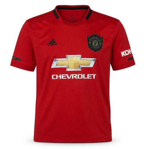 Adidas Boys Red Manchester United Football Jersey Short Sleeve Size M